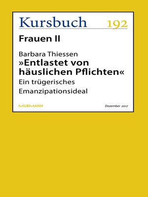 cover image of "Entlastet von häuslichen Pflichten"